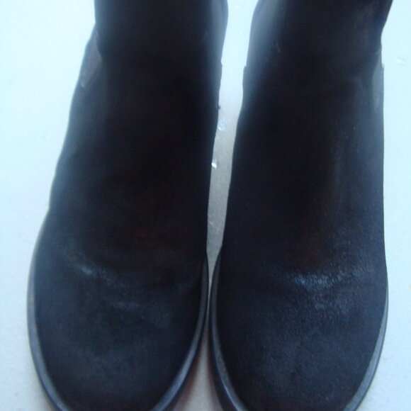 Emanuele Crasto ITALY Women's Black Suede Round Toe Chelsea Boots, EURO 39 M - Picture 7 of 16